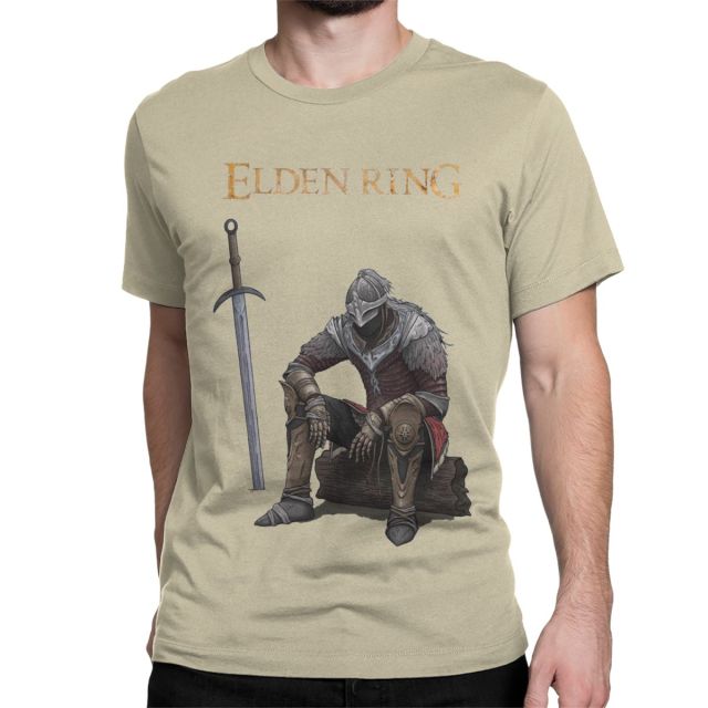 Männer Frauen The Tarnished Elden Ring T-Shirts Undead Knight Dark Souls Games 100% Baumwolle Oberteile Neuheit T-Shirt Geschenkidee T-Shirts