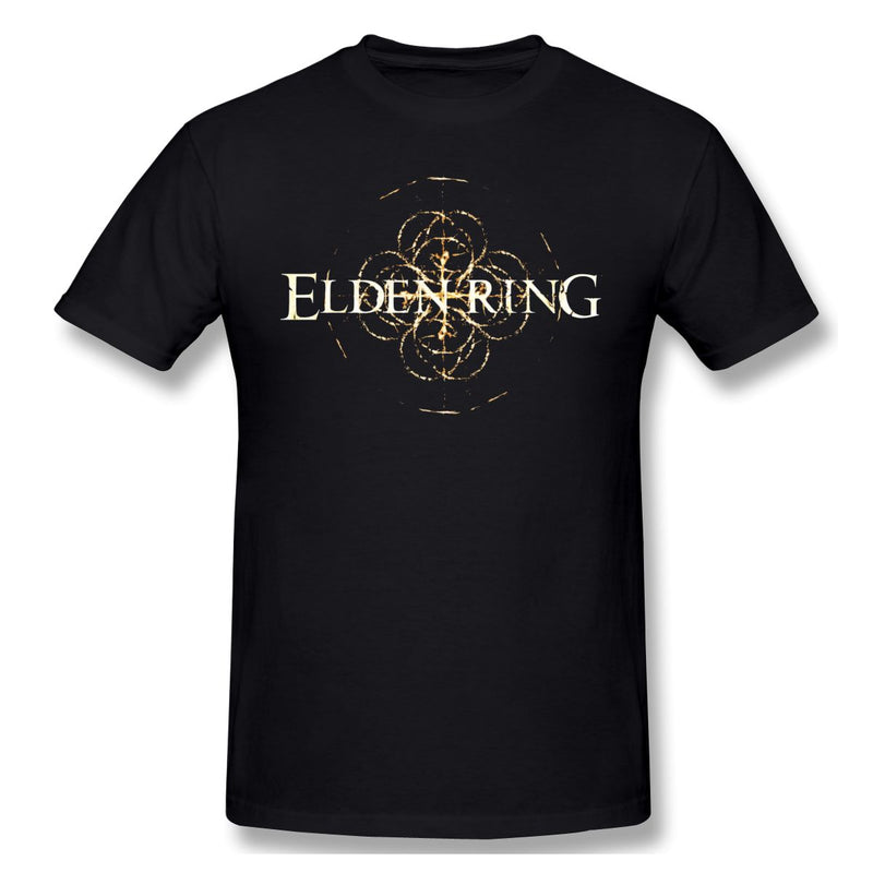 Neues Spiel T-Shirts Elden Ring Print Streetwear Männer Frauen Mode Overiszed T-Shirt 100% Baumwolle T-Shirts Tops Harajuku Unisex-Kleidung