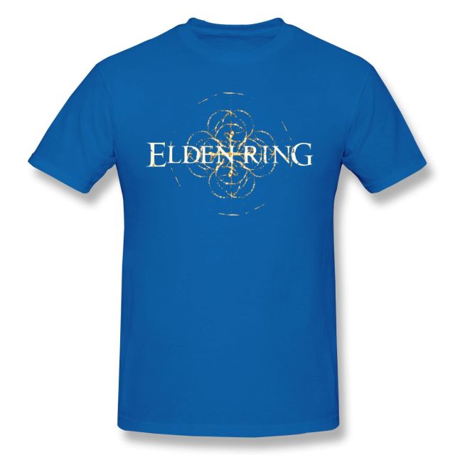 Neues Spiel T-Shirts Elden Ring Print Streetwear Männer Frauen Mode Overiszed T-Shirt 100% Baumwolle T-Shirts Tops Harajuku Unisex-Kleidung
