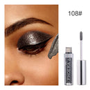 PHOERA Liquid Eyeshadow Metallic Diamond Shiny Eye Liner Pen Eyeshadow Palette Lasting Shimmer Pigmented Eye Shadow Cosmetics