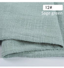 Dinning table decoration rust table runner set wedding decoration cotton gauze dusty blue napkins gift table runners