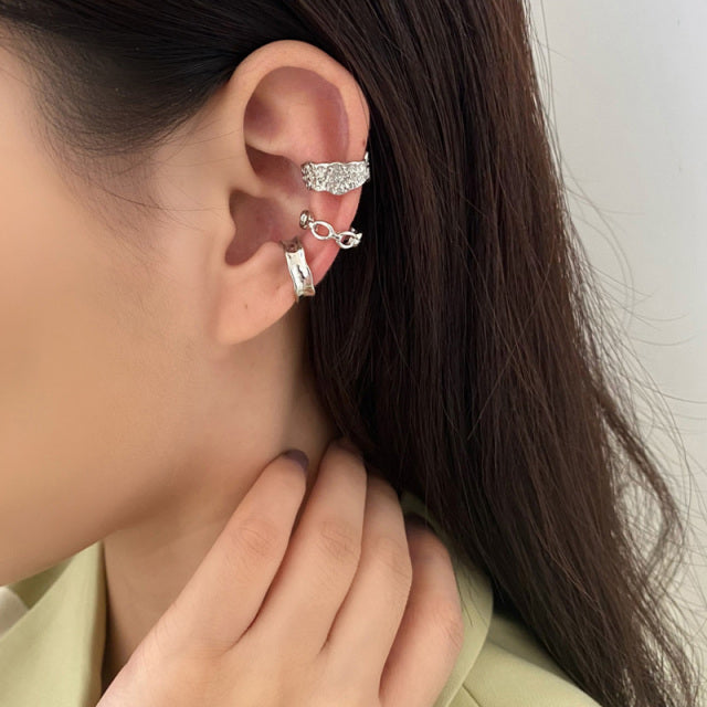 Pendientes de Clip para oreja de rana a la moda 2022 para mujer, pendientes sin Piercing para cartílago falso