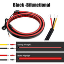 OKEEN 120cm 130cm Carbon Fiber Led Spoiler Lights Universal Auto Driving Brake Turn Signal Rear Tail Lights Car Rear Spoiler 12V