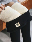 Winter Leggings Women Velvet Fleece Lined Slim High Waist Skinny Women Leggins Thermal Pants Warm Legging 2021 Winter Clothes