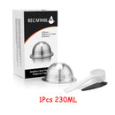 Juego al por mayor de cápsulas reutilizables de acero inoxidable compatibles con el filtro de café Nespresso Vertuo Vertuoline