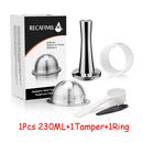 Juego al por mayor de cápsulas reutilizables de acero inoxidable compatibles con el filtro de café Nespresso Vertuo Vertuoline