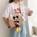 2022 New Disney Shoulder Bags Cartoons Mickey Mouse Nylon Bag Women Messenger Bag Cute Anime Fashion Handbag Gifts for A Girls