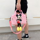 2022 New Disney Shoulder Bags Cartoons Mickey Mouse Nylon Bag Women Messenger Bag Cute Anime Fashion Handbag Gifts for A Girls