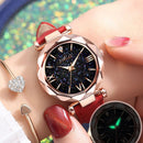 2022 Fashion Stars Women Watch Luminous Charming Little Point Frosted Belt Watch Dotted with Roman Scale Luxury Women&