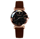 2022 Fashion Stars Women Watch Luminous Charming Little Point Frosted Belt Watch Dotted with Roman Scale Luxury Women&