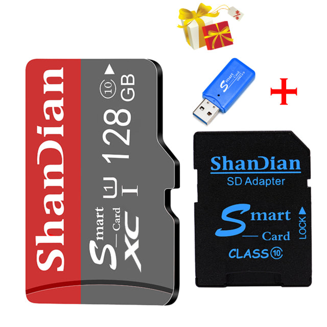 ShanDian Original Smart Hochwertige 64 GB Klasse 10 Speicherkarte SmartSD 16 GB 32 GB TF-Karte SmartSDHC/SDXC für Smartphone/Tablet PC