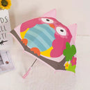 Paraguas de dibujos animados bonitos para niños, paraguas creativo de mango largo para modelado de orejas en 3D, paraguas para niños y niñas