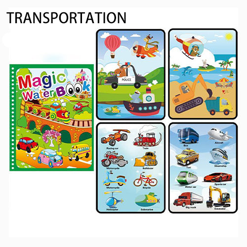 1 stücke Magisches Buch Wasser Zeichnung Montessori Spielzeug Wiederverwendbare Malbuch Magie Wasser Zeichnung Buch Sensorische Früherziehung Spielzeug