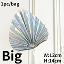 Palm Spear Cake Topper Happy Birthday Palm Leaf Decoration Cake Decorating Wedding Baking Dessert Table Party Favors
