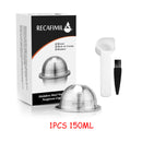 Juego al por mayor de cápsulas reutilizables de acero inoxidable compatibles con el filtro de café Nespresso Vertuo Vertuoline