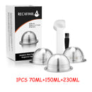Juego al por mayor de cápsulas reutilizables de acero inoxidable compatibles con el filtro de café Nespresso Vertuo Vertuoline