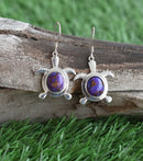 Trendy Women Earrings 4 Colors Delicate Gold Color Inlay Natural Stone Hook Dangle Earrings for Women Wedding Engagement Jewelry