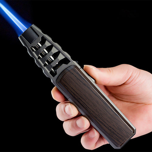 2022 Jobon Kitchen BBQ Metal Windproof Cigar Big Jet Flames Fire Turbo Torch Fire Grinding Wheel Lighter Gas Lighters