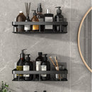 2PCS Aluminum Bathroom Shelves No-Drill Corner Shelf Shampoo Holder for Shower Kitchen Bathroom Organizer Bathroom Accessories