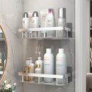 2PCS Aluminum Bathroom Shelves No-Drill Corner Shelf Shampoo Holder for Shower Kitchen Bathroom Organizer Bathroom Accessories