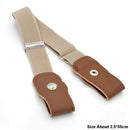 Child Kids Buckle-Free Elastic Belt No Buckle Stretch Canvas Belt For Boys Girls Adjustable Children Belts For Jeans Pants