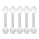 Baby Safety Drawer Lock Anti-Pinching Hand Cabinet Drawer Locks Plastic White Safety Buckle for Children Kids Protection