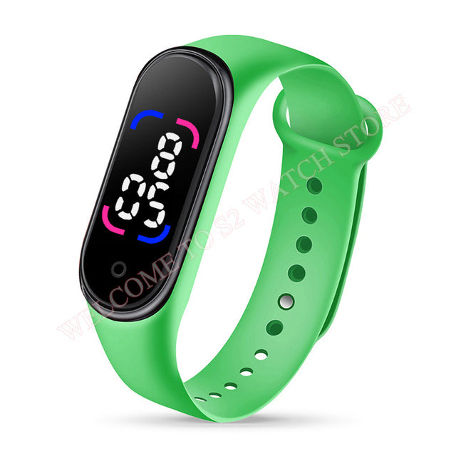 Reloj deportivo de moda para niños, reloj Digital Led resistente al agua, correa de silicona ultraligera, reloj de pulsera Unisex para niños y niñas