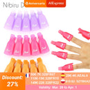 Plastic Nail Art Soak Off Cap Clips UV Gel Polish Remover Wrap Tool Fluid for Removal of Varnish Manicure Tools
