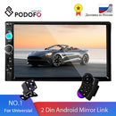 Podofo 2 din Car Radio 7&quot; HD Autoradio Multimedia Player 2DIN Touch Screen Auto audio Car Stereo MP5 Bluetooth USB TF FM Camera