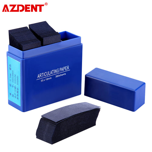300 STÜCKE AZDENT Dental 55 * 18 mm Blau Artikulierende Papierstreifen Zahnmedizin Oral Teeth Whitening Material 55 * 18 mm Dental Tools