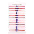 Amuleto clásico Evil Nazar Eye Charm Bracelet Red Black String Rope Pulseras de amistad trenzadas para mujeres Joyería de declaración