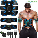 Estimulador muscular inalámbrico EMS, entrenador inteligente para Fitness, entrenamiento Abdominal, pegatinas eléctricas para perder peso, masajeador adelgazante corporal