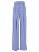 Mnealways18 Klassische Weite Hose Bodenlang Plissee Lose Damenhose Frühling Weite Hose Vintage Weibliche Palazzohose 2022