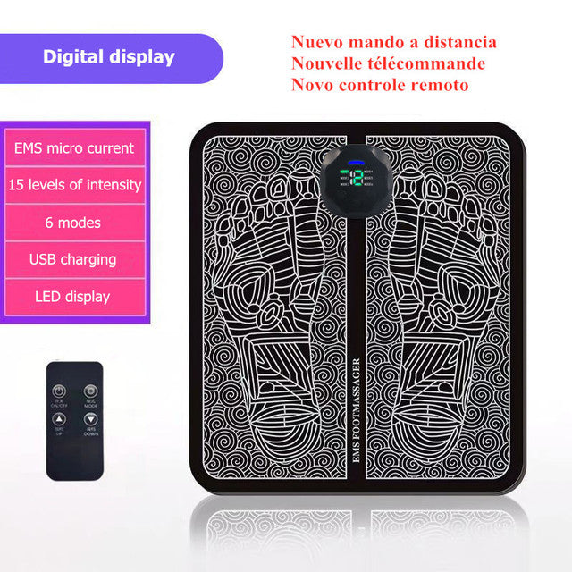 Ems Foot Massager Mat tens fisioterapia Electric Foot Cushion Blood Circulation Acupunctur Pad Foot Health Care Relaxation Pain