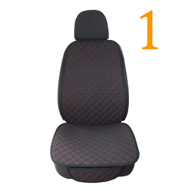 Flax Car Seat Cover Protector Linen Front Rear Back Automobile Protect Cushion Pad Mat Backrest Auto Accessories Car Interior