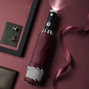 Automatic Umbrella Woman Reflective Stripe Reverse Led Light Umbrella Three Folding Inverted 10 Ribs Windproof Umbrellas Travel