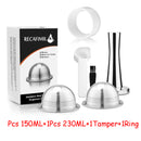 Juego al por mayor de cápsulas reutilizables de acero inoxidable compatibles con el filtro de café Nespresso Vertuo Vertuoline