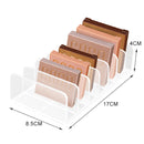 Makeup Blush Organizer Storage for Cosmetics Desktop Makeup Organizer 7-compartment Plastic Eye Shadow Storage Box Organizer