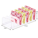 Makeup Blush Organizer Storage for Cosmetics Desktop Makeup Organizer 7-compartment Plastic Eye Shadow Storage Box Organizer