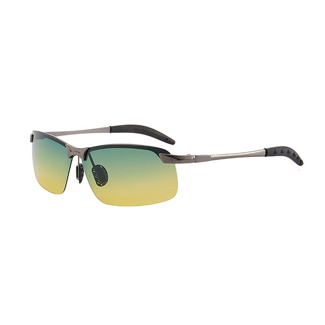 Universal Nachtsichtbrille Sonnenbrille Herren Outdoor Sport Sonnenbrille Fahrerbrille Schwarz/Gelb Brille für Nachtfahrten