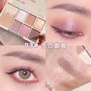 7 Colors Glitter Eyeshadow Palette Matte Shimmer Soft Touch Long Lasting Waterproof Pigmented Brighten Eyes Makeup Cosmetics