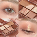 7 Colors Glitter Eyeshadow Palette Matte Shimmer Soft Touch Long Lasting Waterproof Pigmented Brighten Eyes Makeup Cosmetics