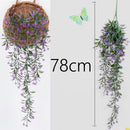 50-105CM Artificial Hanging Flower Plant Fake Vine Willow Rattan Flower Artificial Hanging Plant For Home Garden Wall Decoration