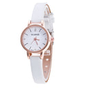 Women Watches Vintage Small Dial Watch Sweet Leather Strap Casual Women&