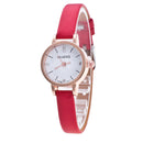 Women Watches Vintage Small Dial Watch Sweet Leather Strap Casual Women&