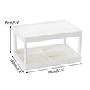 Multifunctional Shelves Double-layer Storage Shelf Desktop Storage Rack Plastic Desk Shelves Cosmetic Sundries Organizer Storage