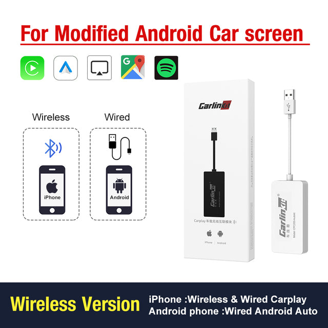 LoadKey &amp; Carlinkit Wireless CarPlay Adapter Wireless Android Auto Dongle zum Ändern des Android-Bildschirms Auto Ariplay Smart Link IOS15