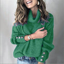 Autumn Winter Fashion Women Elegant Solid Casual Long Sleeve Street Sweatshirt High Collar Pullover Thin Top Female