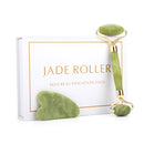 Natural Facial Massager Face Roller Gua Sha Scraper Double Heads Jade Stone Roller Skin Care Rose Quartz Massage for Face Body