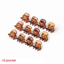 Ncmama 12 unids/set Mini empuñaduras antideslizantes de diamantes de imitación pinzas para el cabello para mujeres niñas dientes brillantes abrazaderas de Metal flor accesorios para el cabello